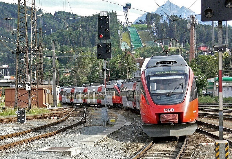 Arrival by train 