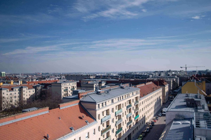 View over Vienna at Simm's Hotel